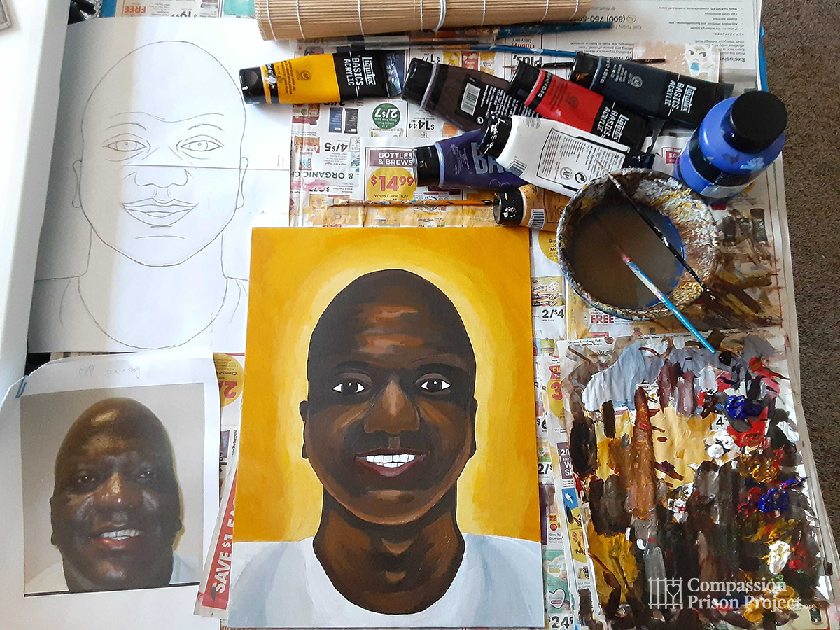 Portrait of Willie. B Smith by artist, Rune Nielsen